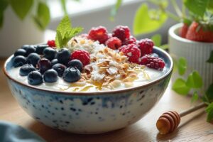 Yaourt bio au lait de coco : délice végétal crémeux et sain pour une pause gourmande équilibrée