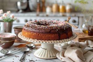 Recette facile du gâteau au yaourt au chocolat : dessert moelleux prêt en 30 minutes