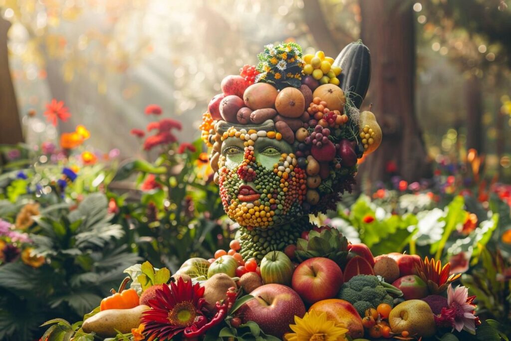 Giuseppe Arcimboldo : l'art captivant des portraits composés de fruits et légumes