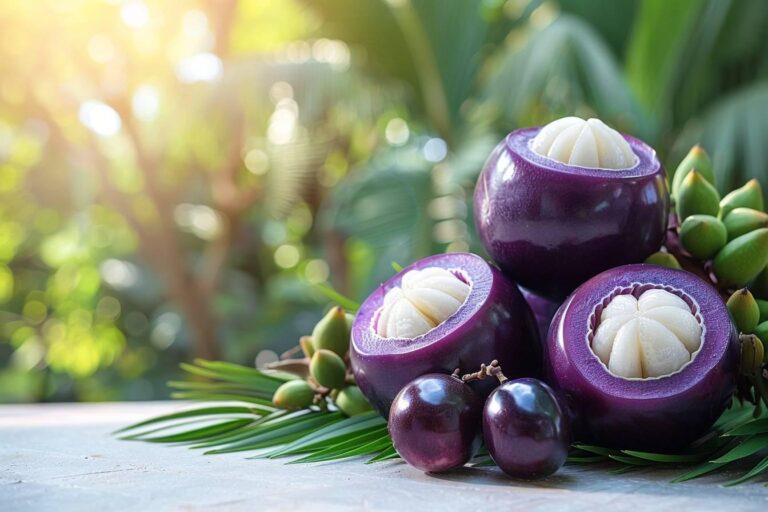 Le mangoustan : fruit exotique aux bienfaits santé exceptionnels et au goût délicieusement sucré