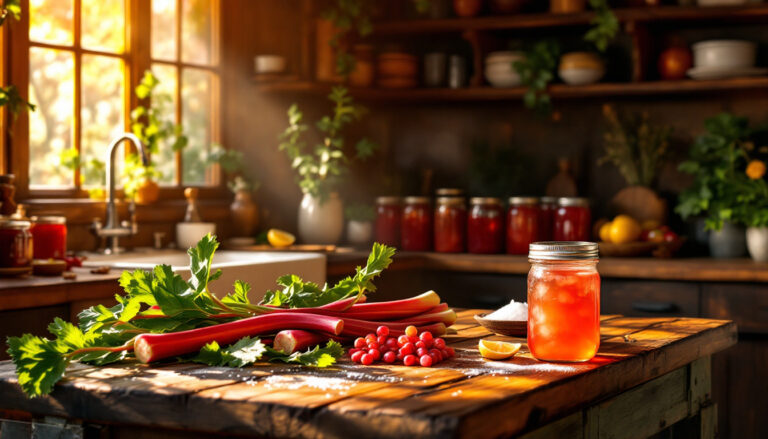 découvrez comment préparer un délicieux vin de rhubarbe maison avec notre recette facile et détaillée. suivez nos conseils pour obtenir une boisson rafraîchissante et savoureuse qui émerveillera vos invités!