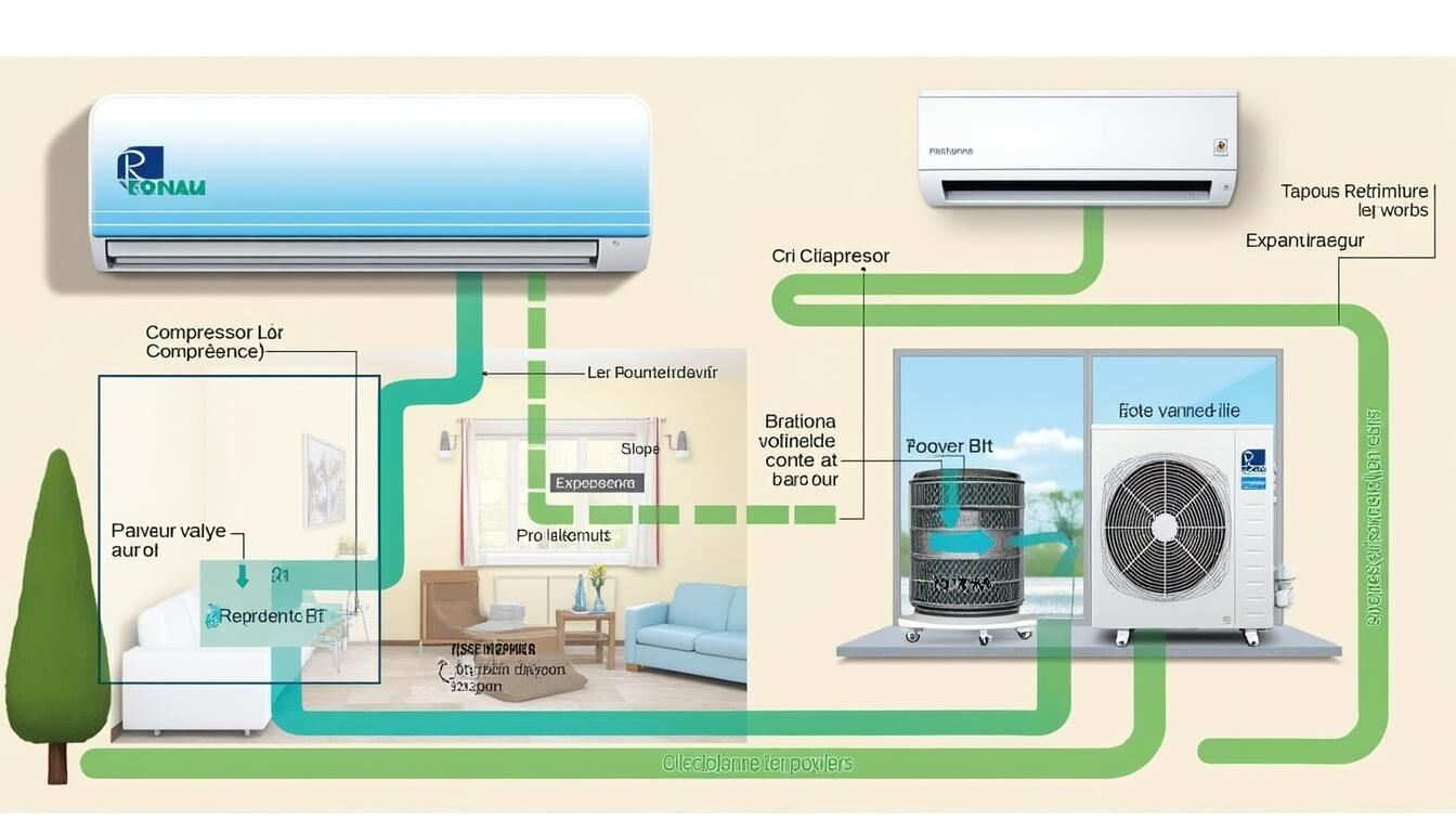 Découvrez comment fonctionne une pompe à chaleur Air-Air, ses nombreux avantages pour votre confort thermique et les étapes clés de son installation. Optimisez votre consommation énergétique tout en préservant l'environnement grâce à ce système de chauffage innovant.