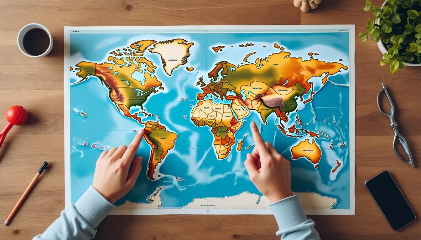 Découvrez ce qu'est un planisphère, son rôle essentiel en géographie et comment il permet de représenter les continents et les océans à l'échelle mondiale. Explorez ses différentes applications et son importance dans l'apprentissage des sciences géographiques.