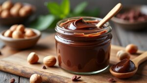 découvrez notre recette de gianduja maison, une délicieuse pâte chocolat-noisette à la texture onctueuse. parfaite pour tartiner, garnir vos desserts ou simplement déguster à la cuillère, cette gourmandise fait maison est un incontournable pour les amateurs de chocolat. ne manquez pas de l'essayer et régalez vos papilles !