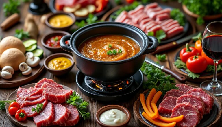 découvrez les meilleurs accompagnements et sauces incontournables pour réussir votre fondue bourguignonne. idées gourmandes et conseils pour un repas convivial et savoureux entre amis ou en famille !