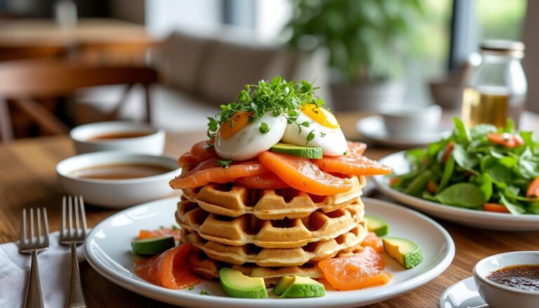 découvrez nos délicieuses recettes de gaufres salées, parfaites pour agrémenter vos brunchs et dîners. laissez-vous inspirer par des combinaisons de saveurs originales et savoureuses qui raviront vos invités !