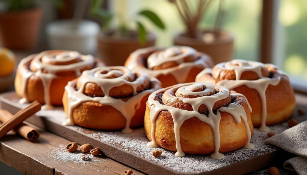 découvrez notre délicieuse recette de cinnamon rolls, de savoureuses brioches roulées à la cannelle, idéales pour un petit-déjeuner gourmand ou un goûter réconfortant. faciles à préparer, ces douceurs moelleuses raviront les papilles de toute la famille.