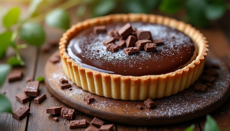 découvrez notre recette de tarte au chocolat fondante et irrésistible. facile à préparer, gourmande et parfaite pour régaler vos invités lors de toutes les occasions !