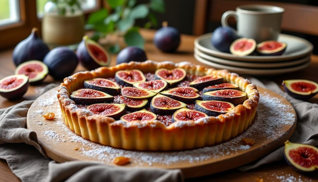découvrez la tarte aux figues : une recette rustique alliant douceur sucrée et saveurs parfumées. idéale pour profiter des figues fraîches, cette tarte gourmande séduira toute la famille !