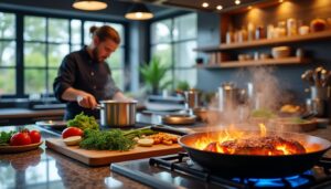 plongez dans 'cooking with heat', un documentaire captivant qui révolutionne l'art culinaire en explorant des techniques innovantes et des saveurs inédites.